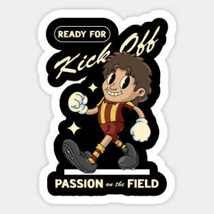 Funny Football Boy Sticker